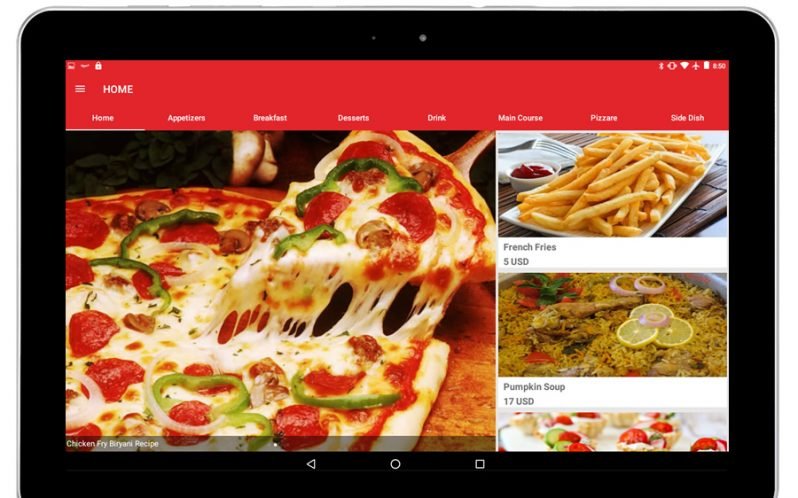 Order taking restaurant app development India