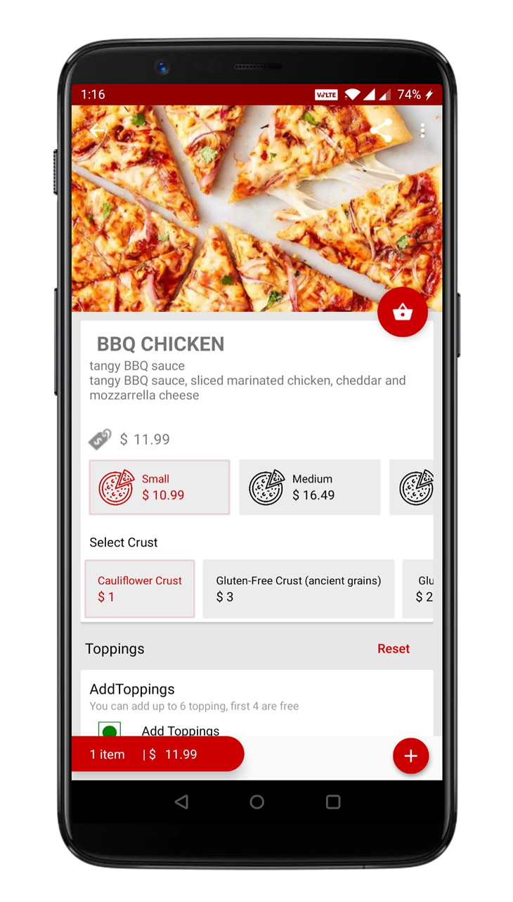 white label ready pizza delivery app