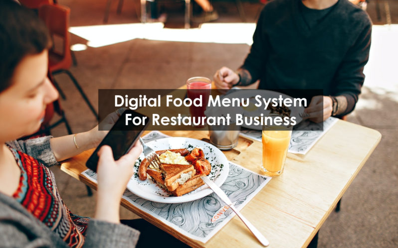 digital food menu system for restaurant 2
