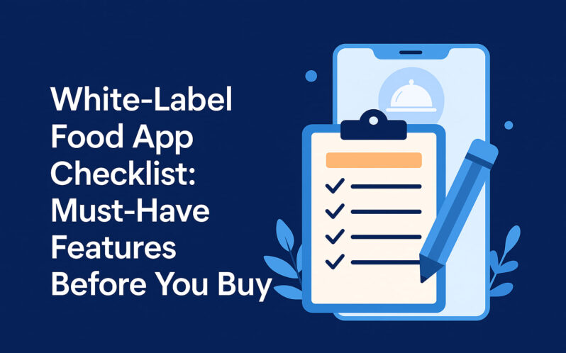White Label Food App Checklist Foodappsco