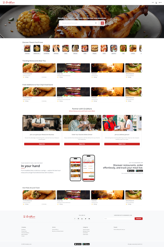 On-Demand Food Delivery Marketplace App