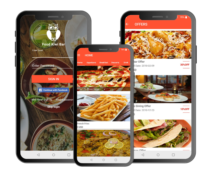 White label food ordering system for Restaurants