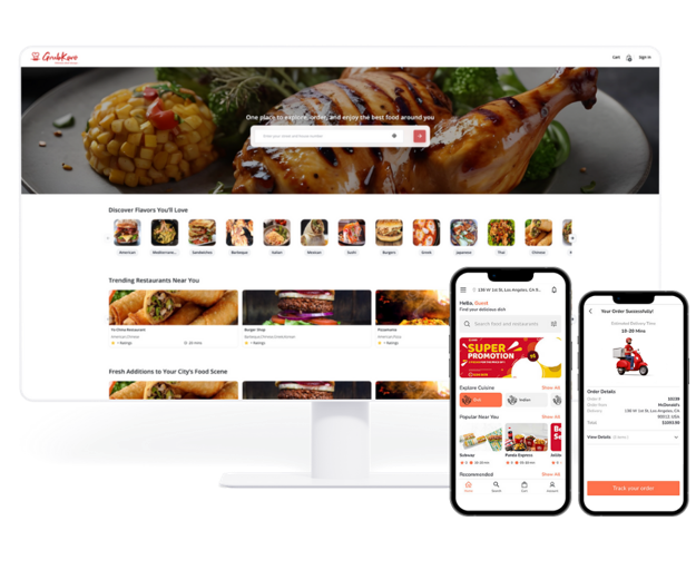 White label food ordering system us