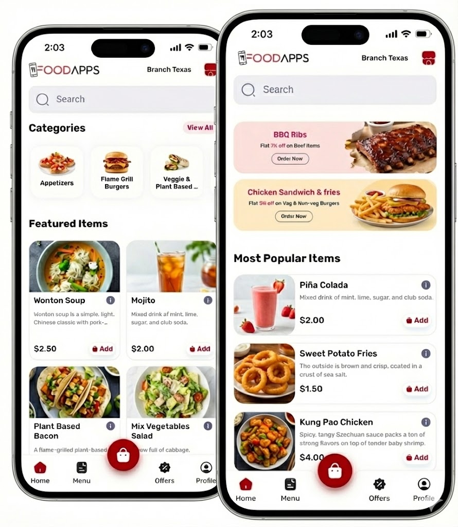 Food Ordering Mobile Apps for Restaurants Food Ordering Mobile Apps for Restaurants