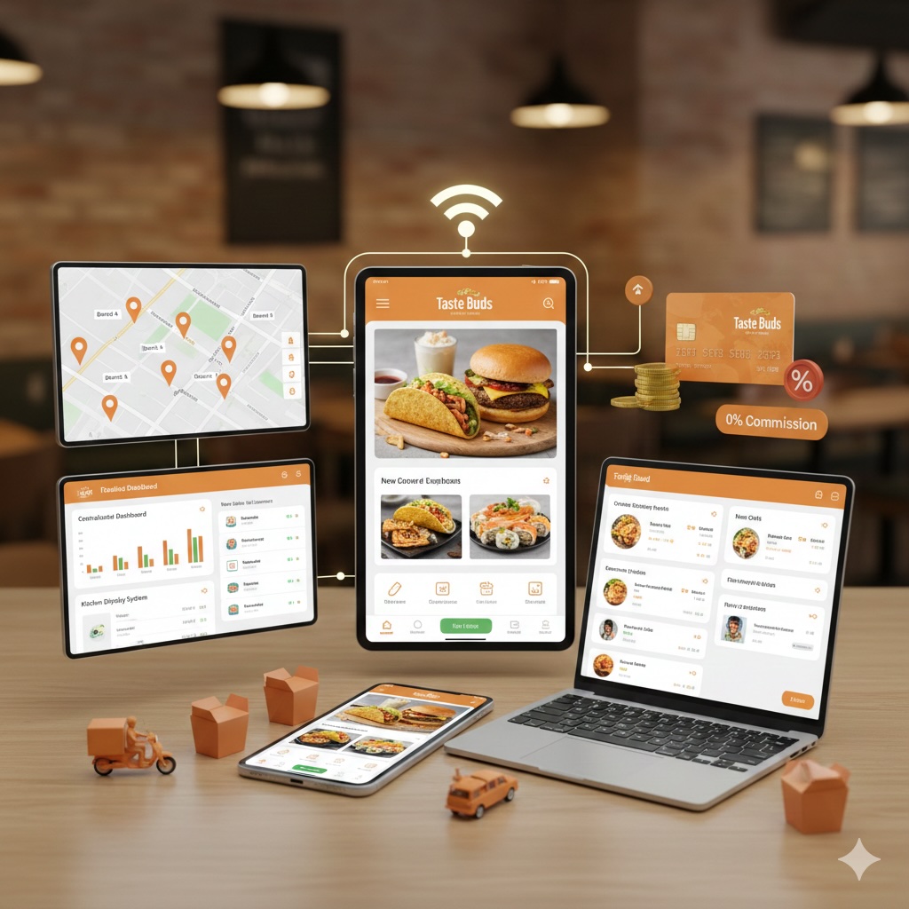 Food Ordering System for Single & Multi Branch Restaurants