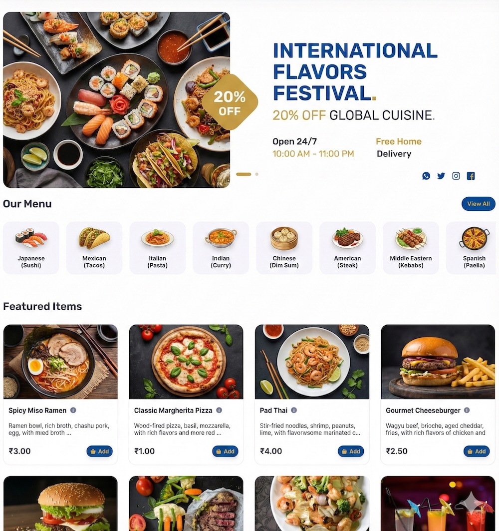 Food Ordering Web & Mobile Apps For Restaurants Food Ordering Web & Mobile Apps For Restaurants