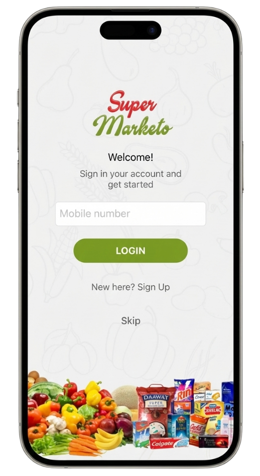 White Label Grocery Delivery Mobile App