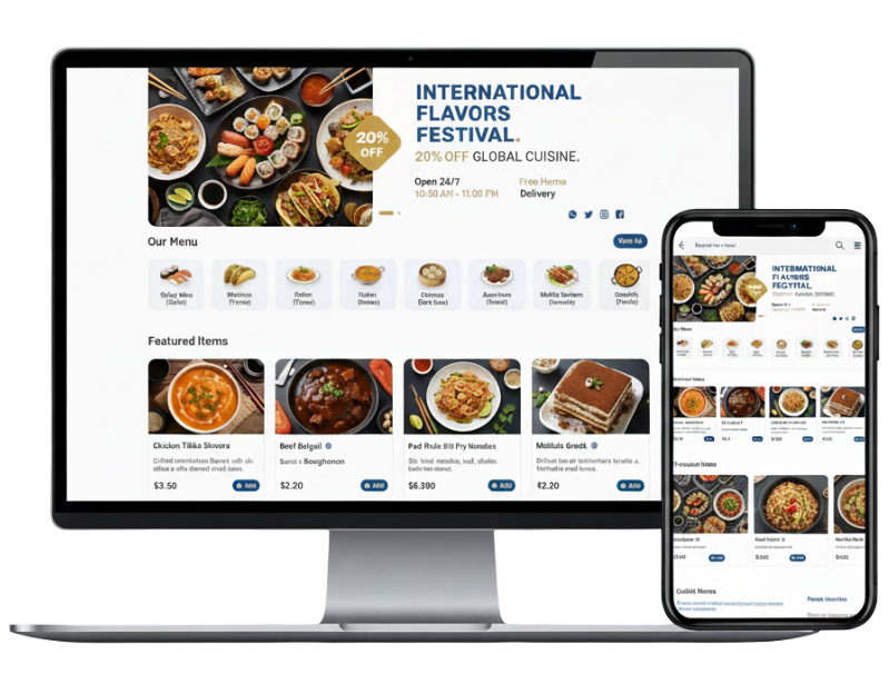 Online Food Ordering System Cost for restaurant