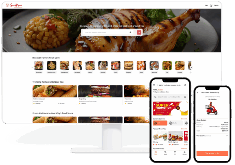 Fertige White-Label-Marktplatz-Software für Essenslieferdienste