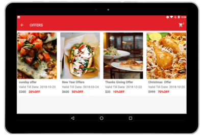 Digital Food Menu Tablet App Solution for Restaurant