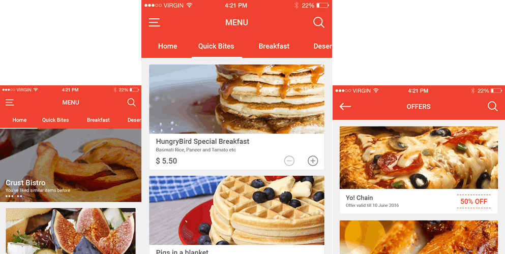 Food delivery Apps