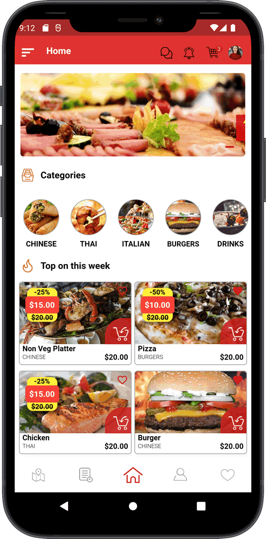 White Label Food Ordering App For Restaurant Business 499